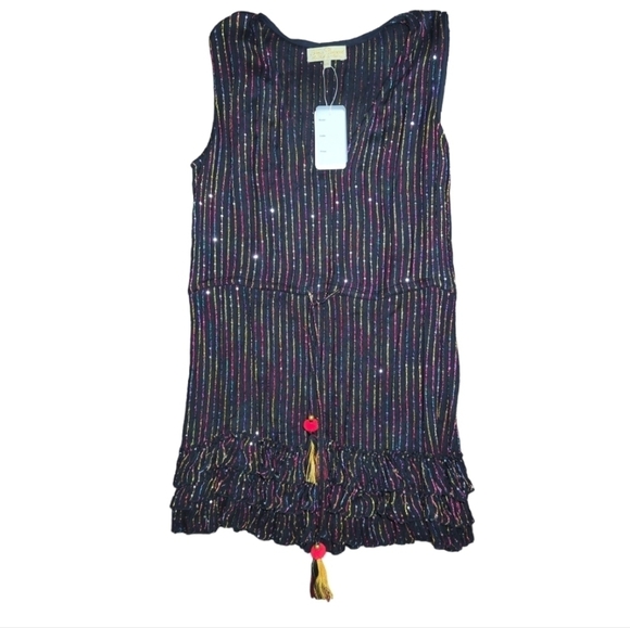 NWT True Colours Rainbow Sequins Cover Up Size L / XL - Picture 1 of 8